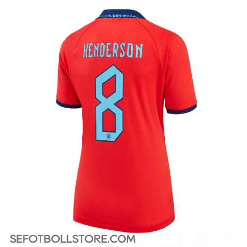England Jordan Henderson #8 Replika Bortatröja Dam VM 2022 Kortärmad